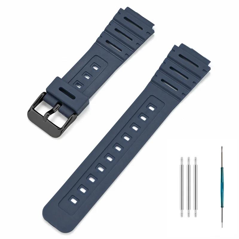 For Casio Watch CA-53W CA-61W FT-100W W-520U Watchband Resin Strap Convex Waterproof Bracelet Men Wristband With Tool Accessory 18mm
For Casio Watch CA-53W CA-61W FT-100W W-520U Watchband Resin Strap Convex Waterproof Bracelet Men Wristband With Tool Accessory 18mm