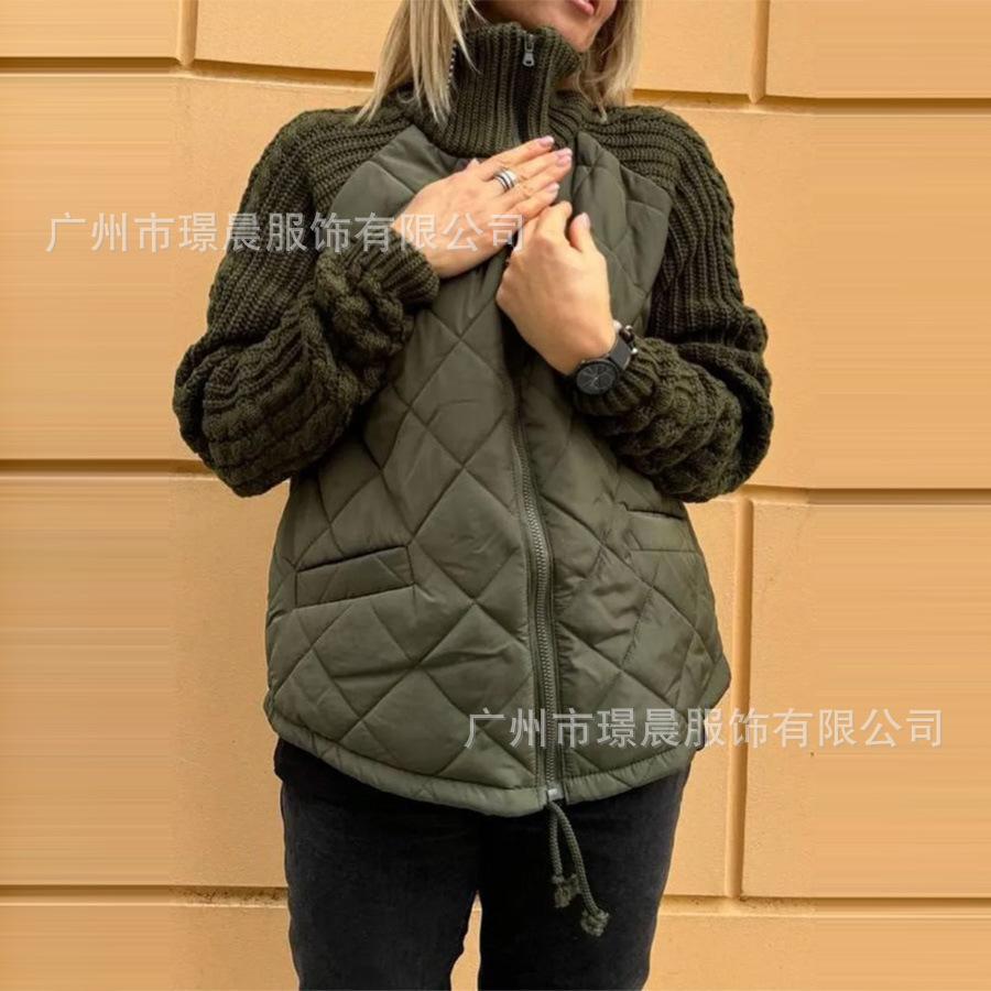 Women s Quilted Puffer Jacket with Knit Sleeves, Winter Warm Coat In Beige, Grey, Black, Green 3XL армія зелений колір
Women s Quilted Puffer Jacket with Knit Sleeves, Winter Warm Coat In Beige, Grey, Black, Green 3XL армія зелений колір
