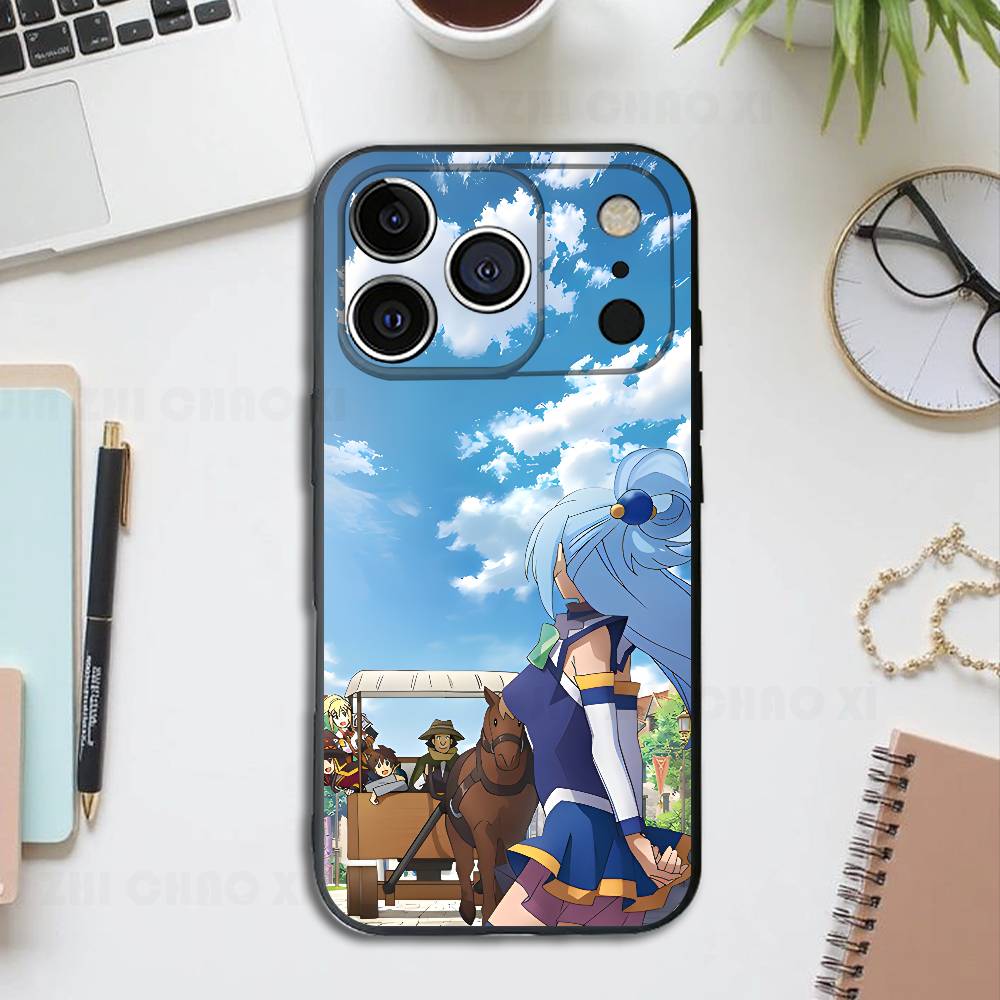 Cartoon K-KonoSuba Black Phone Case For IPhone 17 16 15 14 13 12 13 12 11 Pro Max Plus XS XR Silicone Soft Back Cover iPhone12
Cartoon K-KonoSuba Black Phone Case For IPhone 17 16 15 14 13 12 13 12 11 Pro Max Plus XS XR Silicone Soft Back Cover iPhone12
