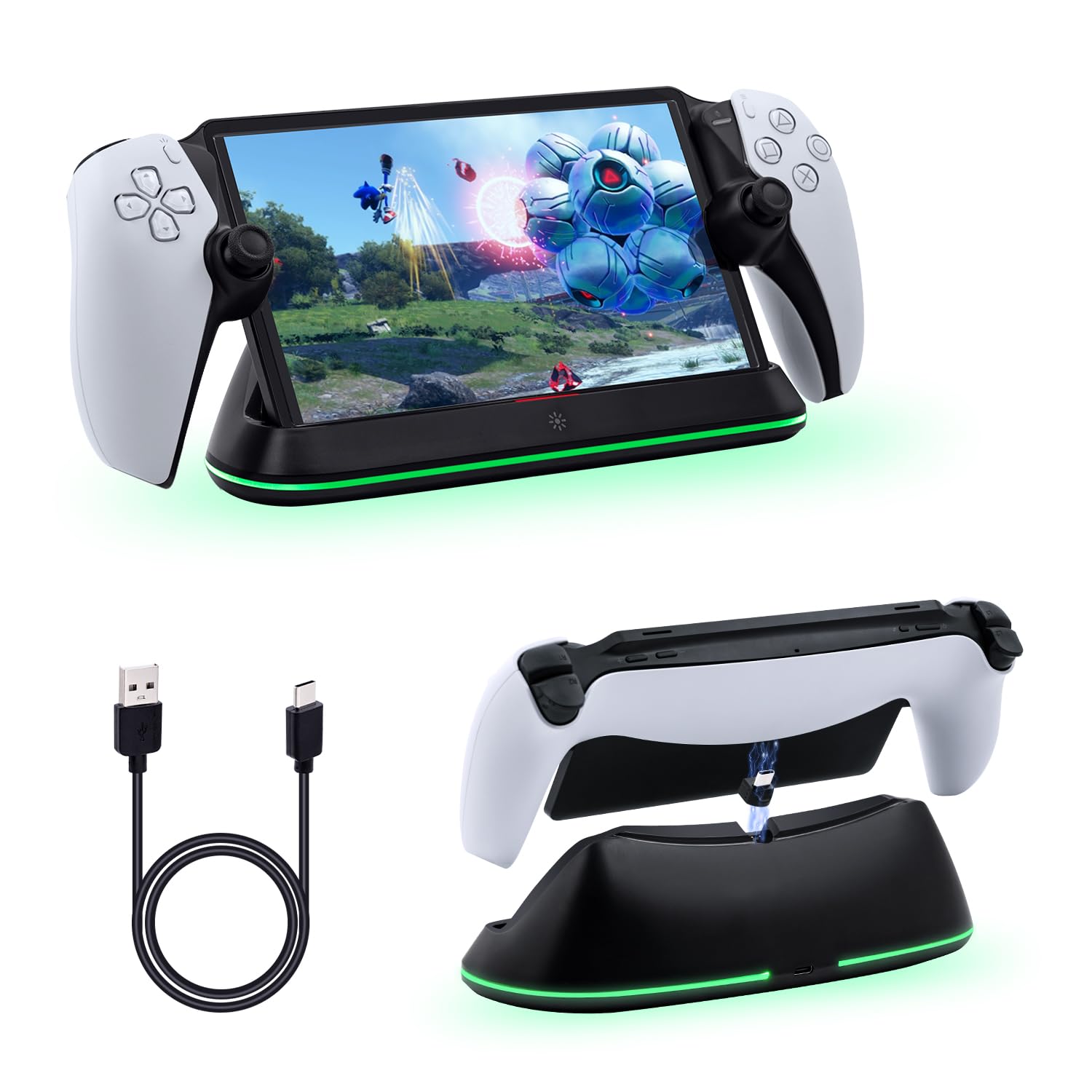 Mcbazel Magnetic LED Charging Stand for PS Portal Equipped with Fast Overcharge Overcharge Easy for PS5 Portable Remote Convenient Space Saving Black
Mcbazel Magnetic LED Charging Stand for PS Portal Equipped with Fast Overcharge Overcharge Easy for PS5 Portable Remote Convenient Space Saving Black