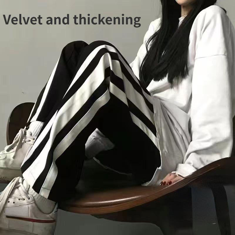 Мужские свободные широкие брюки с высокой талией, весенние и осенние свободные спортивные штаны в полоску по бокам, большой размер 4XL
Мужские свободные широкие брюки с высокой талией, весенние и осенние свободные спортивные штаны в полоску по бокам, большой размер 4XL