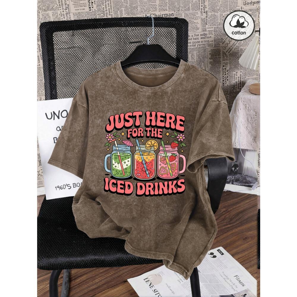Just Here For The Lemon Iced Drinks Print Washed T-Shirt Woman Cotton Loose T Shirts Sport Clothes Summer Casual Top 3XL
Just Here For The Lemon Iced Drinks Print Washed T-Shirt Woman Cotton Loose T Shirts Sport Clothes Summer Casual Top 3XL