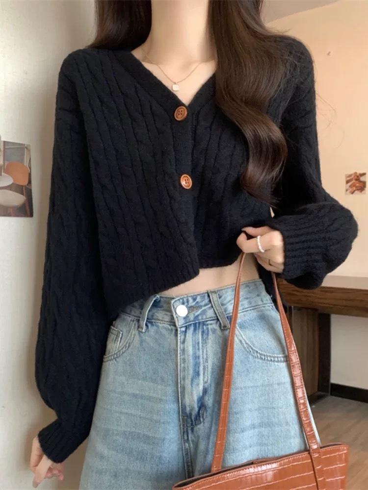 Винтажный пуловер с V-образным вырезом и перекрутом, пальто, свободный топ с длинными рукавами One size чёрный
Винтажный пуловер с V-образным вырезом и перекрутом, пальто, свободный топ с длинными рукавами One size чёрный