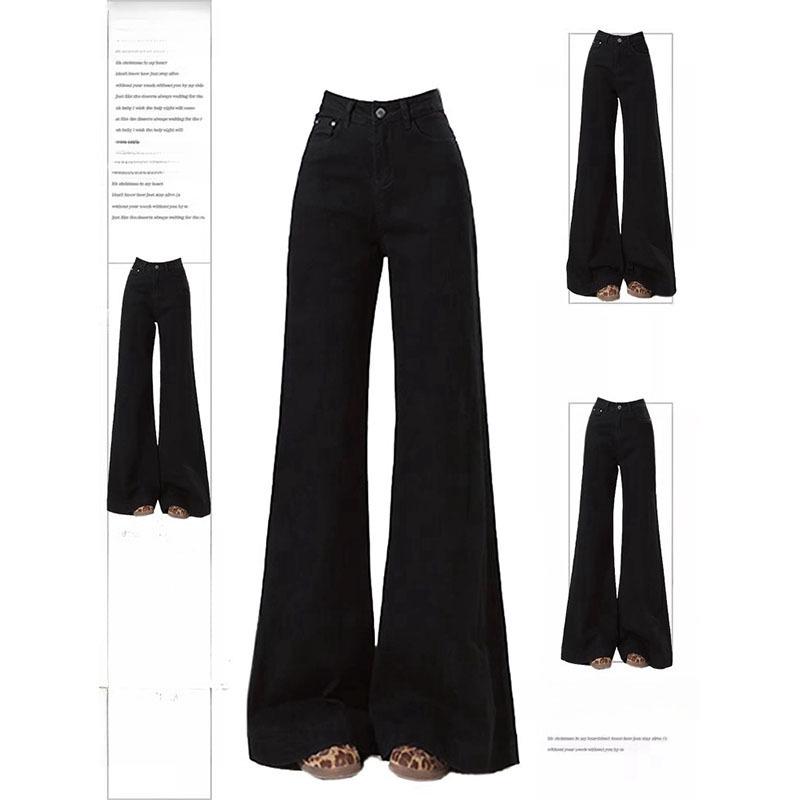 Women s Plus Size Velvet Black Micro-Flare Jeans - Slimming Loose Wide Leg Floor-Length Pants for Autumn/Winter 5XL
Women s Plus Size Velvet Black Micro-Flare Jeans - Slimming Loose Wide Leg Floor-Length Pants for Autumn/Winter 5XL