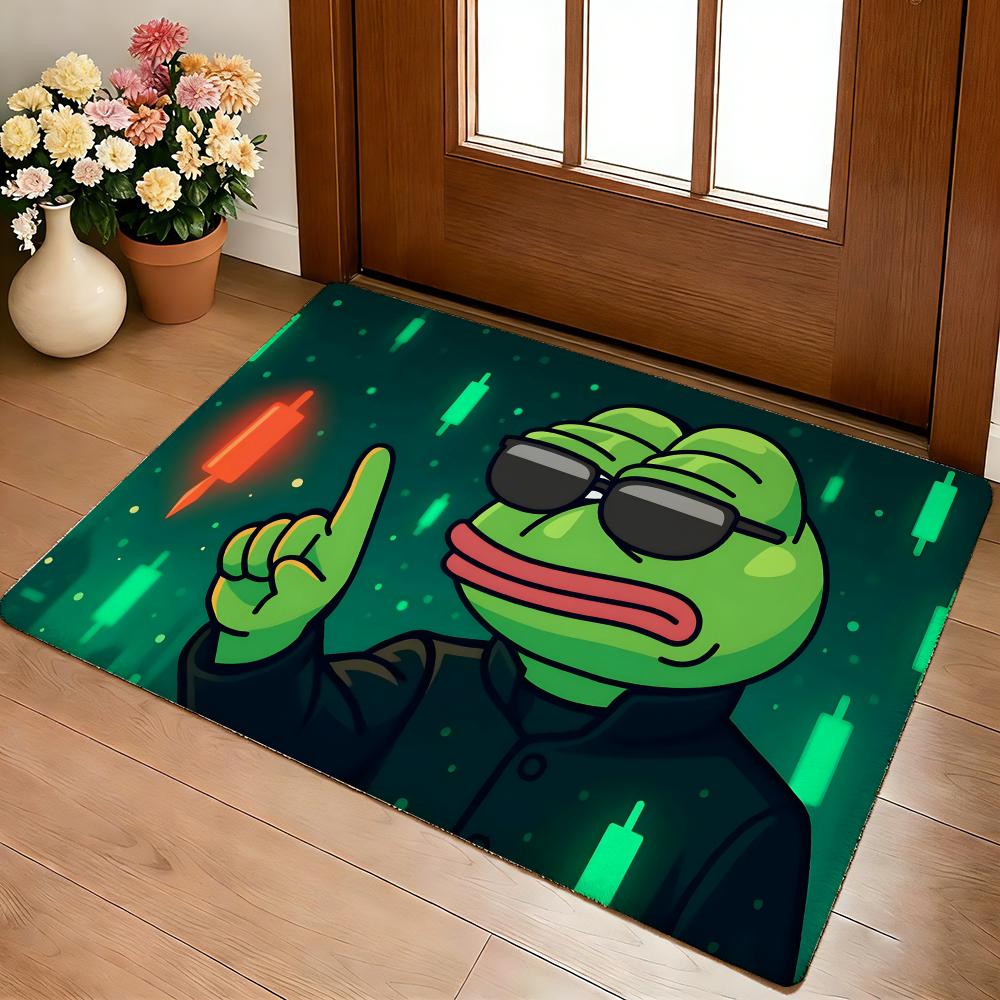 P-Pepe The Frog Floor Mat Cozy Flannel Soft Thick Non-Slip Mat For Living Room Bedroom Kitchen Decor Rugs 80x120cm
P-Pepe The Frog Floor Mat Cozy Flannel Soft Thick Non-Slip Mat For Living Room Bedroom Kitchen Decor Rugs 80x120cm