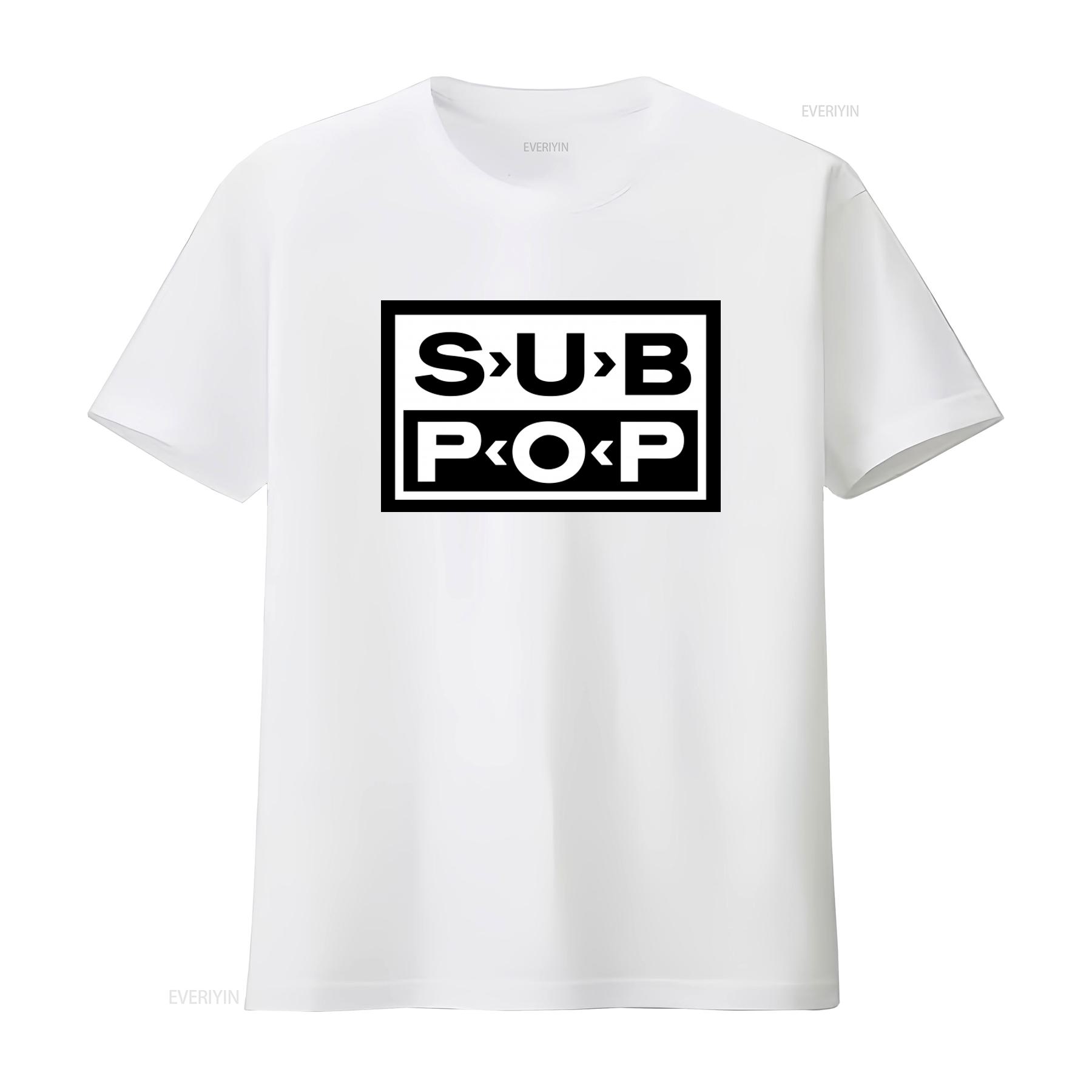 Sub Pop Logo T Shirt Black with White Print Retro Style Streetwear Fashion Vintage Washed Soft Designer Clothes Casual 4XL
Sub Pop Logo T Shirt Black with White Print Retro Style Streetwear Fashion Vintage Washed Soft Designer Clothes Casual 4XL