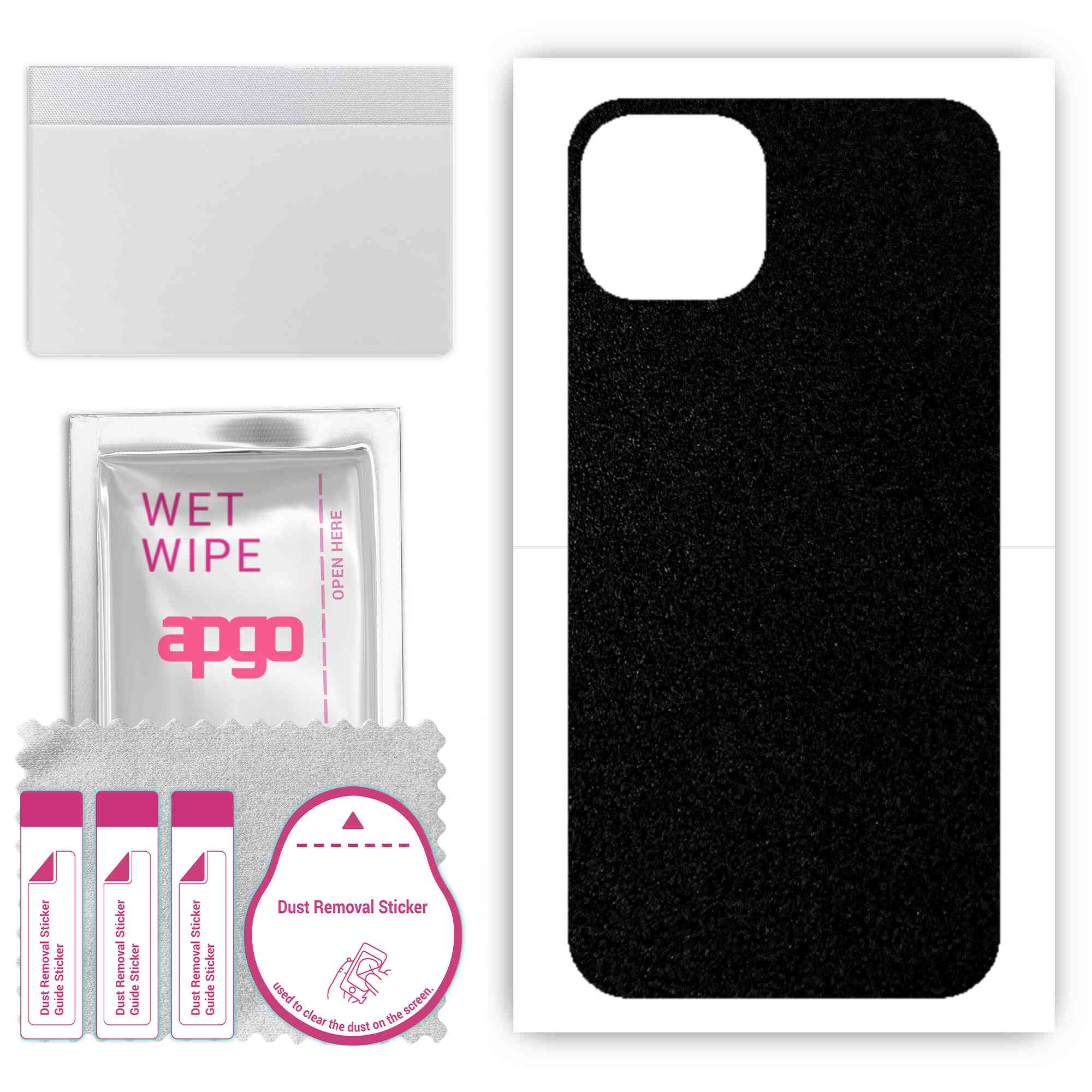 apgo Захисна наклейка для задньої панелі, сумісна з Apple iPhone 13, Wrap Film, Foil, Vinyl - Pattern Matte Black
apgo Захисна наклейка для задньої панелі, сумісна з Apple iPhone 13, Wrap Film, Foil, Vinyl - Pattern Matte Black