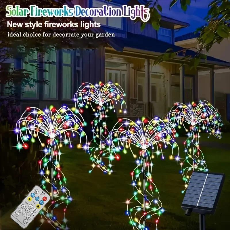 4 in 1 Firework Shape Ground Lights 8 Modes Solar Powered Garden Landscape Lamp Multi-Color
4 in 1 Firework Shape Ground Lights 8 Modes Solar Powered Garden Landscape Lamp Multi-Color