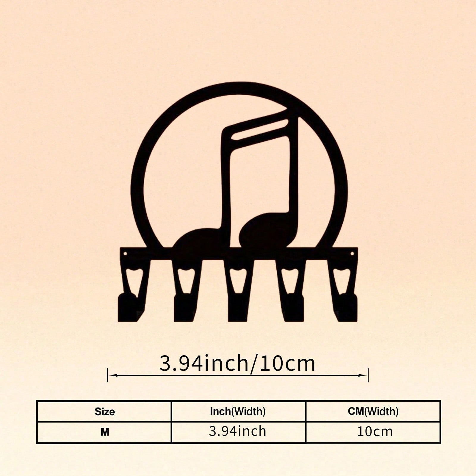 Metal Key Holder Wall Decor 5 Hooks Note and Horn Design for Hallway Bedroom Living Room 10x10
Metal Key Holder Wall Decor 5 Hooks Note and Horn Design for Hallway Bedroom Living Room 10x10
