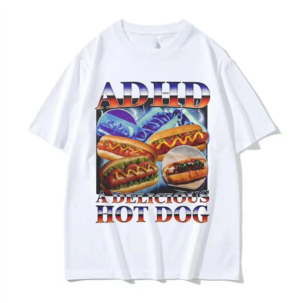 ADHD A Delicious Hot Dog Funny Food Meme Tshirt Women Vintage Summer TShirt Comfort T Shirts Graphic T Shirts Summer Streetwear 4XL
ADHD A Delicious Hot Dog Funny Food Meme Tshirt Women Vintage Summer TShirt Comfort T Shirts Graphic T Shirts Summer Streetwear 4XL
