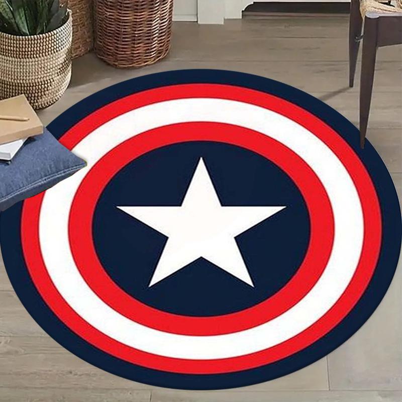 1pc Marvel The Shield Of Captain America Round Area Rug Non Slip, Machine Washable Polyester Carpet For Living Room & Bedroom Decor 120cm
1pc Marvel The Shield Of Captain America Round Area Rug Non Slip, Machine Washable Polyester Carpet For Living Room & Bedroom Decor 120cm
