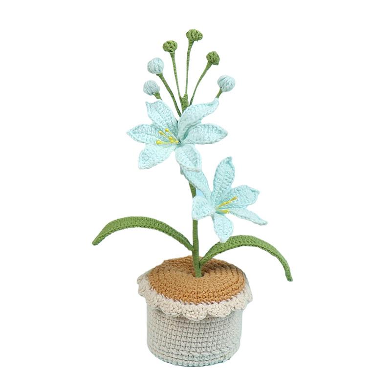 1PC Crochet Flower Finished Product Desktop Ornament Handmade Wool Woven Flowers Creative Hand-knitted Car Room Decoration
1PC Crochet Flower Finished Product Desktop Ornament Handmade Wool Woven Flowers Creative Hand-knitted Car Room Decoration