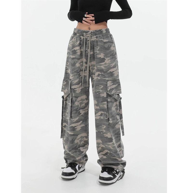 Американські ретро-інструменти Камуфляжні випрані штани Вільні широкі прямі універсальні спортивні повсякденні штани Жіночі модні штани XL
Американські ретро-інструменти Камуфляжні випрані штани Вільні широкі прямі універсальні спортивні повсякденні штани Жіночі модні штани XL