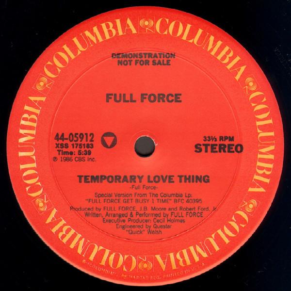 12-дюймовая пластинка FULL FORCE - Temporary Love Thing 4405912 Columbia 1986 US Рэп и хип-хоп/R&B Б/У
12-дюймовая пластинка FULL FORCE - Temporary Love Thing 4405912 Columbia 1986 US Рэп и хип-хоп/R&B Б/У