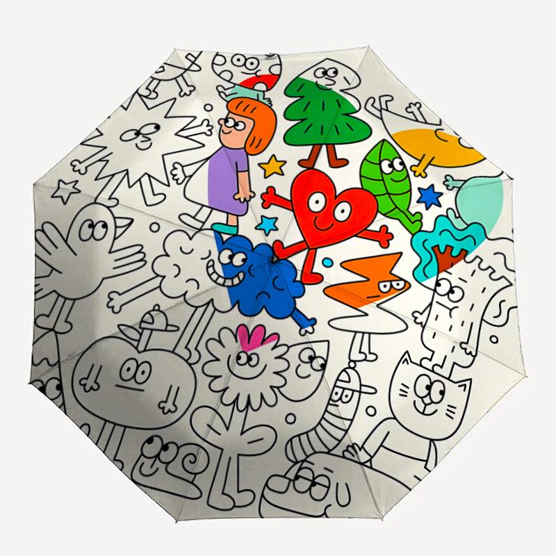 1pc Fantasy Illustration Creatures Automatic Folding Umbrella with 8-Rib Windproof Design, Portable Foldable Sunshade Umbrella For Halloween 093
1pc Fantasy Illustration Creatures Automatic Folding Umbrella with 8-Rib Windproof Design, Portable Foldable Sunshade Umbrella For Halloween 093