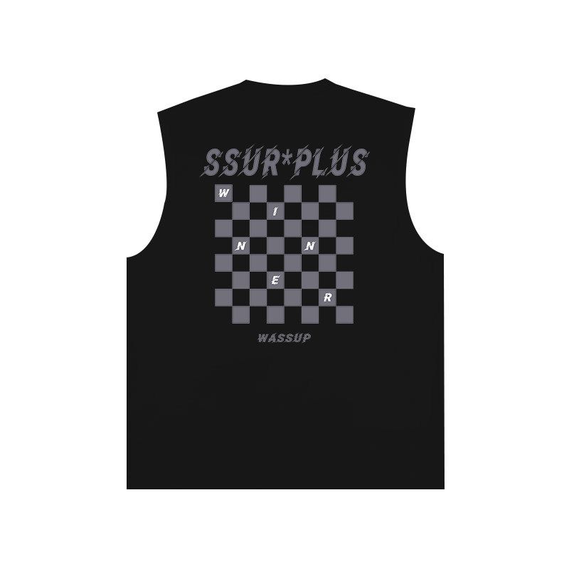 Wassup Heods Checkered Vest Men s American Style 2024 Summer Loose Exercise Sleeveless Tops Black(100% Pure Cotton, No Pilling) 3XL
Wassup Heods Checkered Vest Men s American Style 2024 Summer Loose Exercise Sleeveless Tops Black(100% Pure Cotton, No Pilling) 3XL