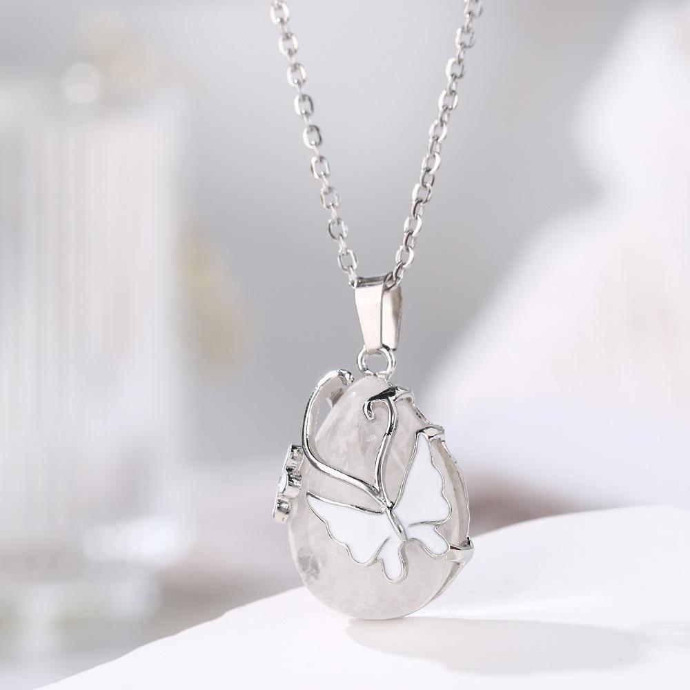 1pc Vintage Wire Wrap Butterfly Natural Stone Rose Quartz Amethyst Opal Healing Crystal Pendant Necklace
1pc Vintage Wire Wrap Butterfly Natural Stone Rose Quartz Amethyst Opal Healing Crystal Pendant Necklace