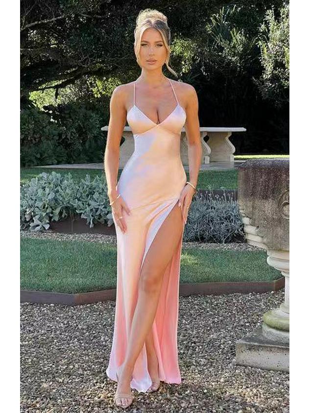 Женское однотонное платье без рукавов и спинки в европейском и американском стиле 2024 года выпуска Small розовый
Женское однотонное платье без рукавов и спинки в европейском и американском стиле 2024 года выпуска Small розовый