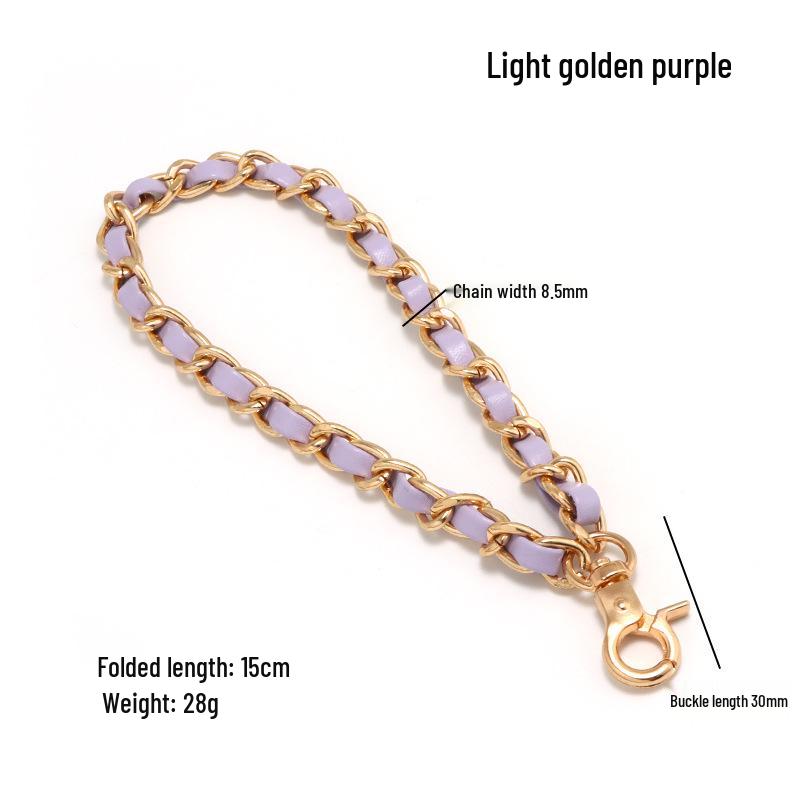 Fragrance Style Leather Handbag Phone Chain with Anti-loss Wrist Lanyard
Fragrance Style Leather Handbag Phone Chain with Anti-loss Wrist Lanyard