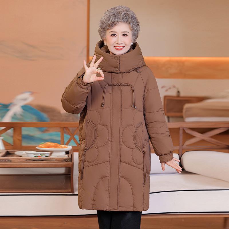 Vintage Winter Down Jacket for Middle-Aged & Elderly Women, Plus Size, Warm Mid-Length Coat M (for 90-120 lbs) кавовий
Vintage Winter Down Jacket for Middle-Aged & Elderly Women, Plus Size, Warm Mid-Length Coat M (for 90-120 lbs) кавовий