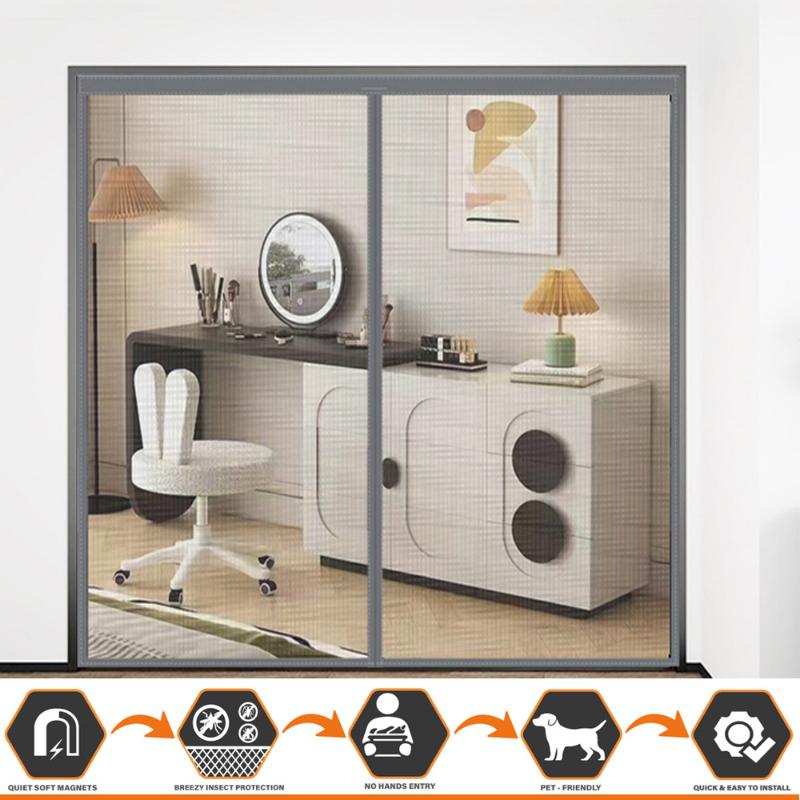 2026 New Magnetic Screen Door Curtain Anti-Mosquito Net Fly Insect Screen Mesh Automatic Closing Easy Installation 70x200cm
2026 New Magnetic Screen Door Curtain Anti-Mosquito Net Fly Insect Screen Mesh Automatic Closing Easy Installation 70x200cm