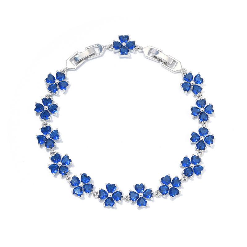 Trend Jewelry Wind Four-Leaf Clover Bracelet Light Luxury Zircon White Gold Bracelet Free extension buckle королівський синій колір
Trend Jewelry Wind Four-Leaf Clover Bracelet Light Luxury Zircon White Gold Bracelet Free extension buckle королівський синій колір