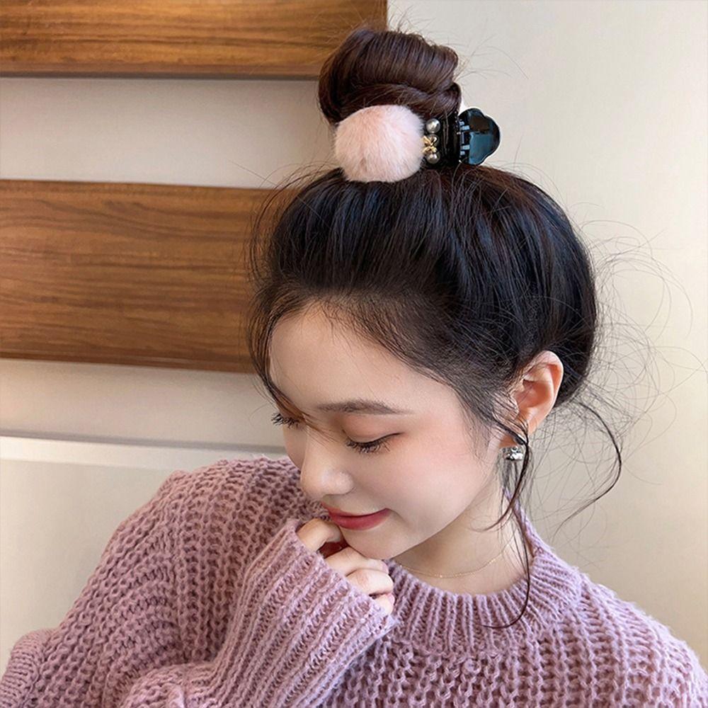 Round Ball For Girl Women Hair Clips Plush Ball Hair Claw Korean Style Crab Clip Hair Accessories
Round Ball For Girl Women Hair Clips Plush Ball Hair Claw Korean Style Crab Clip Hair Accessories
