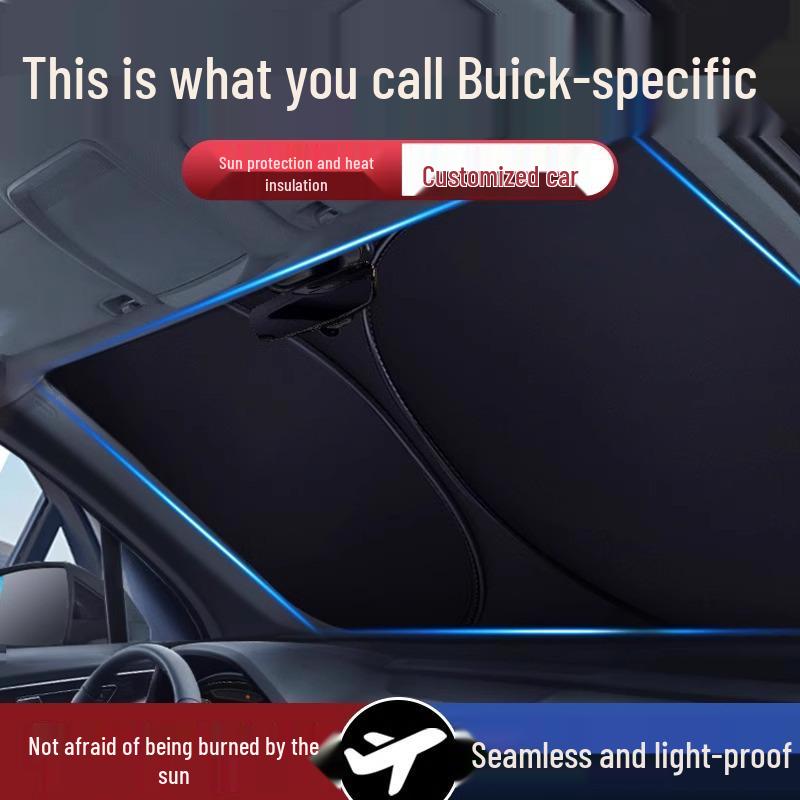 Buick Car Sunshade: Front Windshield Umbrella for Envision, Velite 6, Excelle, Regal, GL8, LaCrosse Verano (includes four side shades)
Buick Car Sunshade: Front Windshield Umbrella for Envision, Velite 6, Excelle, Regal, GL8, LaCrosse Verano (includes four side shades)