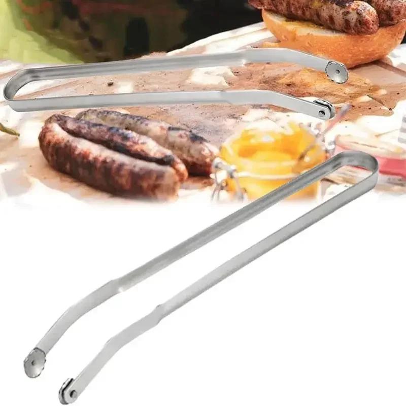 BBQ Sausage Turning Tongs Stainless Steel Kitchen Cooking Tongs Multipurpose Gripper Bread Clip Steak Clamps Fried Steak
BBQ Sausage Turning Tongs Stainless Steel Kitchen Cooking Tongs Multipurpose Gripper Bread Clip Steak Clamps Fried Steak