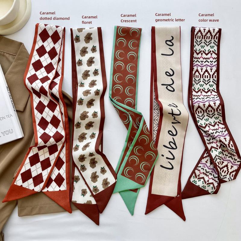 Retro Geometric Print Silk Scarf: Versatile Tie for Hair, Bags, and Headbands 92 cm
Retro Geometric Print Silk Scarf: Versatile Tie for Hair, Bags, and Headbands 92 cm