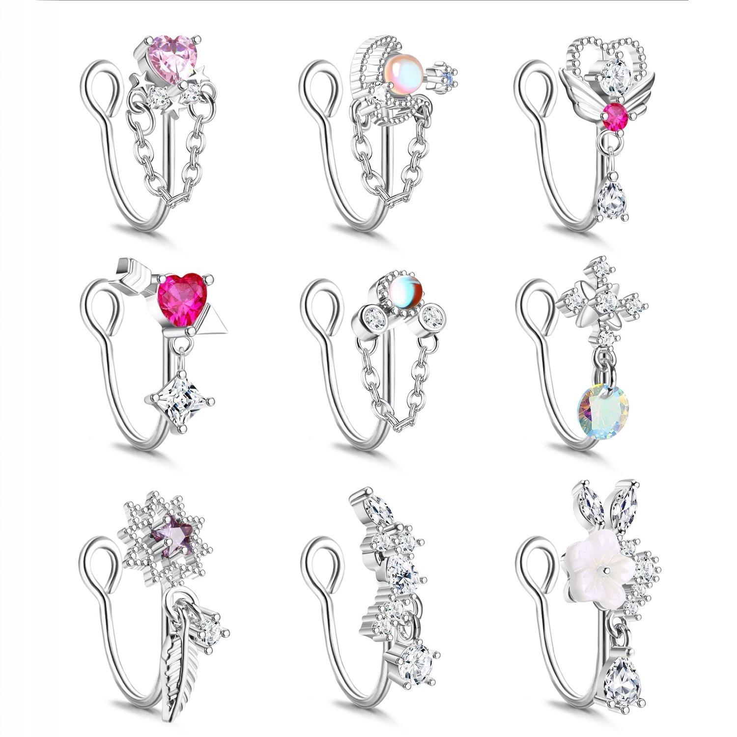 9pcs Fake Nose Rings Dangle Clip on Nose Rings for Women Men Cuffs Faux Rings Non Piercing Jewelry Fake Piercing Curved barbell&Nose Rings & Studs&Face
9pcs Fake Nose Rings Dangle Clip on Nose Rings for Women Men Cuffs Faux Rings Non Piercing Jewelry Fake Piercing Curved barbell&Nose Rings & Studs&Face