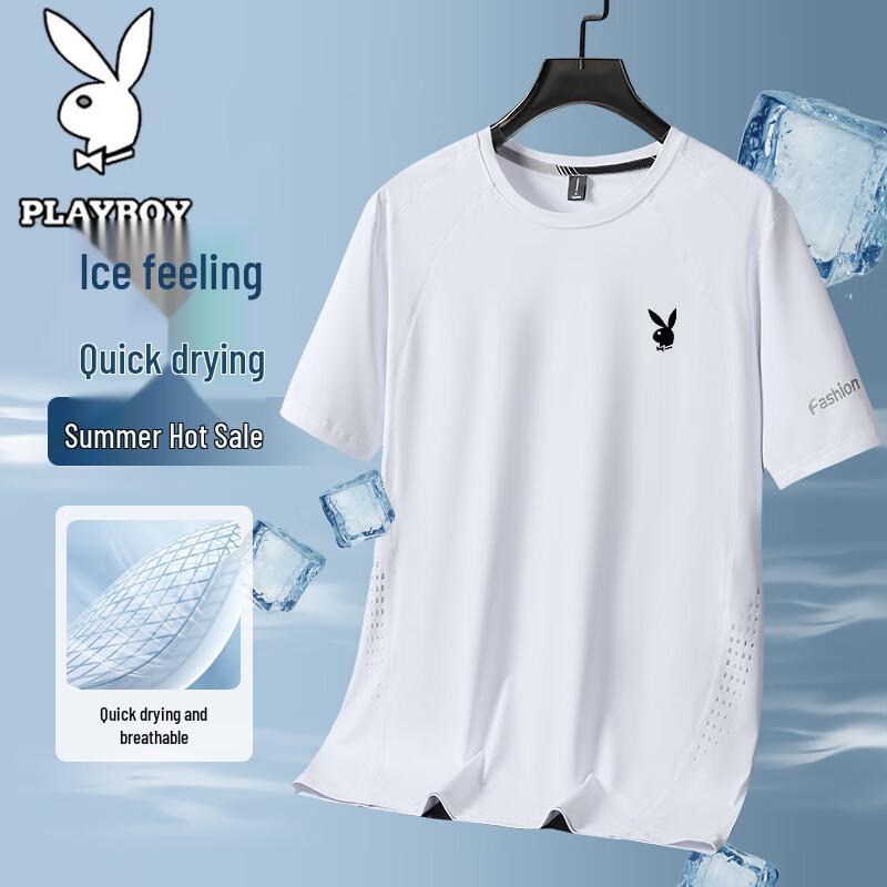 PLAYBOY Men s Ice-Feel Quick-Dry Short Sleeve T-Shirt 4XL
PLAYBOY Men s Ice-Feel Quick-Dry Short Sleeve T-Shirt 4XL