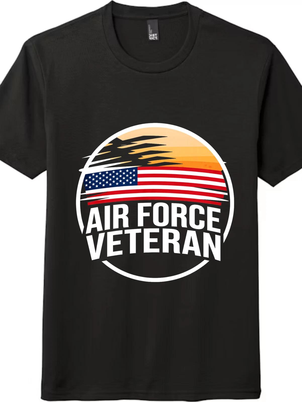 USAF Veteran Graphic Tee | Jet & Flag Design | Men & Women s Casual S
USAF Veteran Graphic Tee | Jet & Flag Design | Men & Women s Casual S