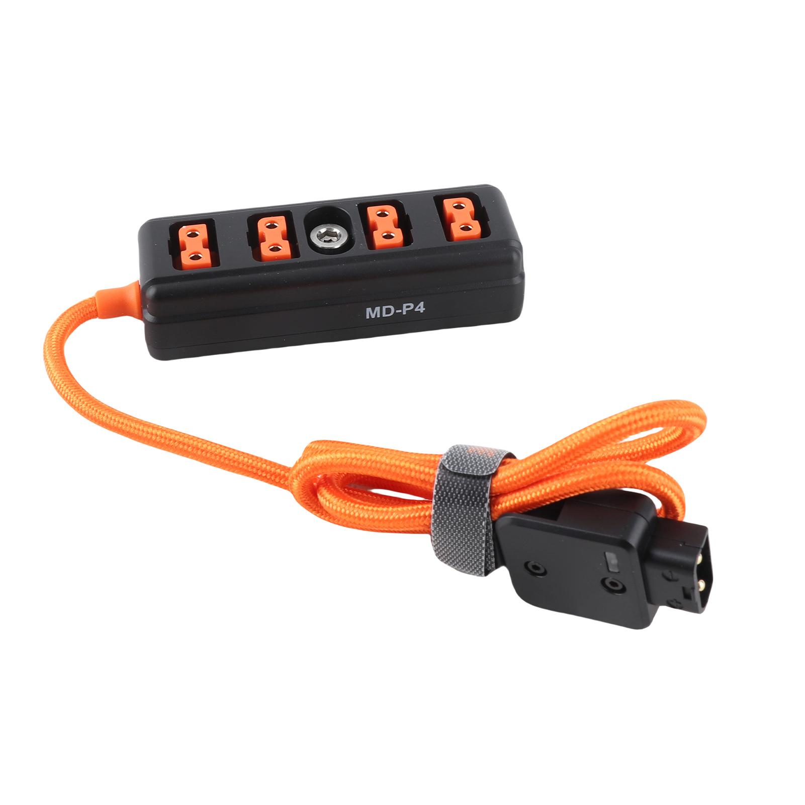 MD-P4 D-Tap Splitter Cable 180 degrees Rotatable D-Tap Male Plug to 4 D-Tap Female Ports Power Supply for V-mount Battery D-Tap Power Hub 60cm
MD-P4 D-Tap Splitter Cable 180 degrees Rotatable D-Tap Male Plug to 4 D-Tap Female Ports Power Supply for V-mount Battery D-Tap Power Hub 60cm