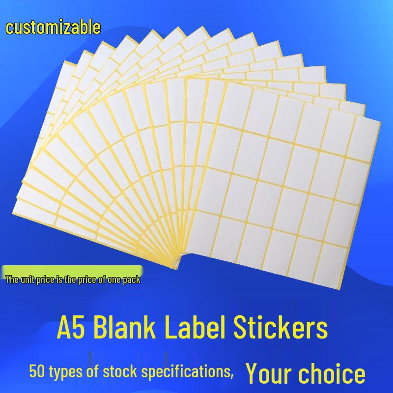 In-Stock A5 White Blank Handwritten Label Stickers - Small, Adhesive, Printable Tape Paper. 17*100mm (240 pcs)
In-Stock A5 White Blank Handwritten Label Stickers - Small, Adhesive, Printable Tape Paper. 17*100mm (240 pcs)