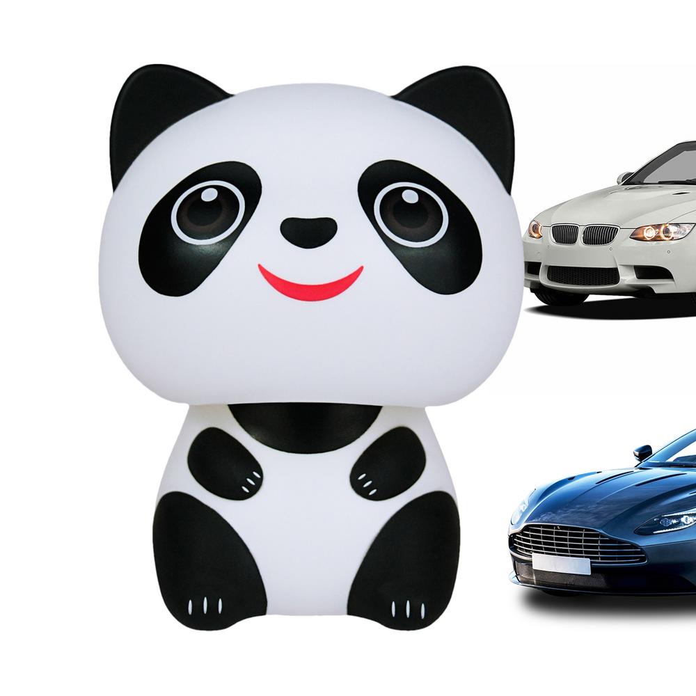 Солнечный качающийся кот на приборной панели автомобиля, украшение интерьера, очаровательное животное, качающаяся голова, танцующая игрушка для обучающего стола чёрный