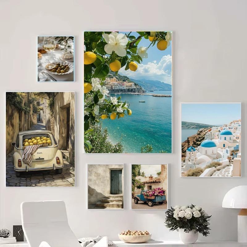 Greek Landscape Art Poster Italian Lemon Orange Olive Tree Beautiful Vintage Landscape Canvas Print Home Bedroom Decoration 21cm×30cm NoFrame
Greek Landscape Art Poster Italian Lemon Orange Olive Tree Beautiful Vintage Landscape Canvas Print Home Bedroom Decoration 21cm×30cm NoFrame