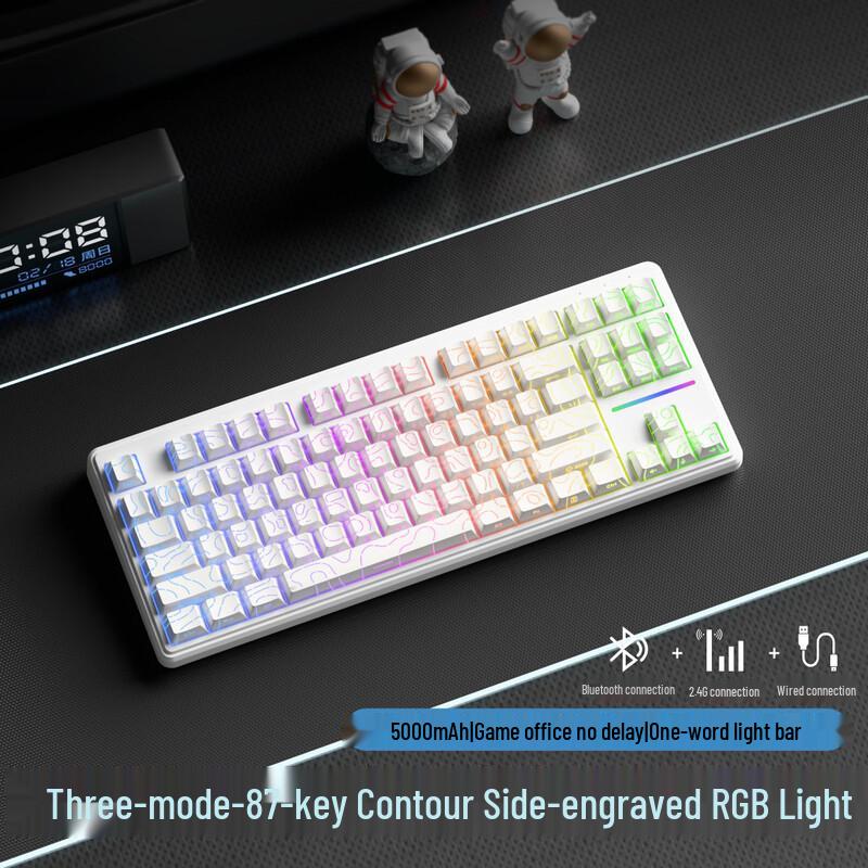 Qisha Three-Mode Wireless Mechanical Keyboard
Qisha Three-Mode Wireless Mechanical Keyboard