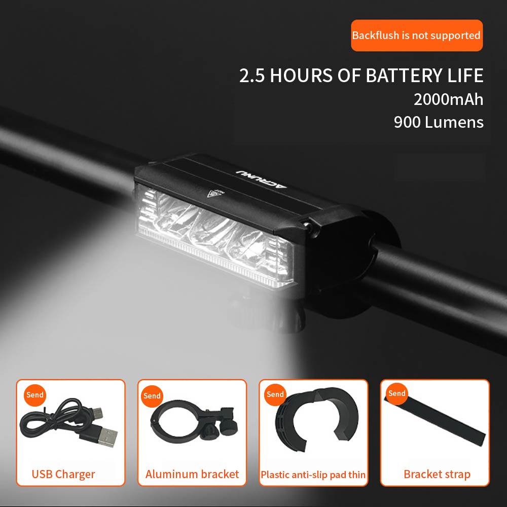 Bicycle Light Front 2600 Lumen Bike Light 8000mAh Waterproof Flashlight USB Charging MTB Road Cycling Lamp Accessories
Bicycle Light Front 2600 Lumen Bike Light 8000mAh Waterproof Flashlight USB Charging MTB Road Cycling Lamp Accessories