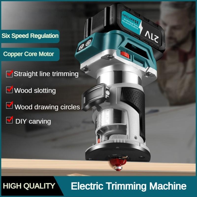 Brushless Electric Edge Trimmer Multifunctional Handheld Engraving Machine Rechargeable Woodworking Slotting Tool Type 1
Brushless Electric Edge Trimmer Multifunctional Handheld Engraving Machine Rechargeable Woodworking Slotting Tool Type 1