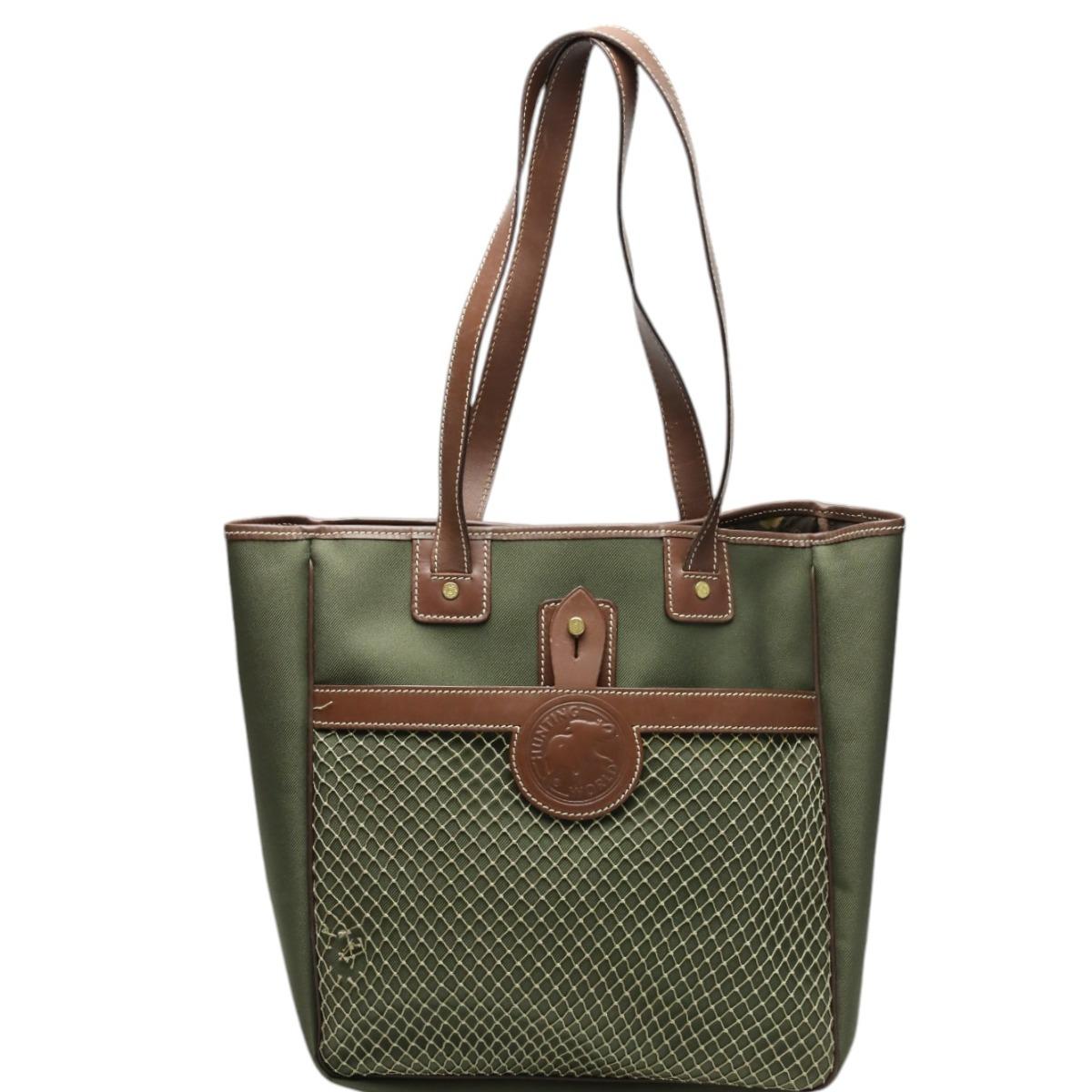 HUNTING WORLD Mesh Tote Bag Shoulder Bag leather khaki Used
HUNTING WORLD Mesh Tote Bag Shoulder Bag leather khaki Used