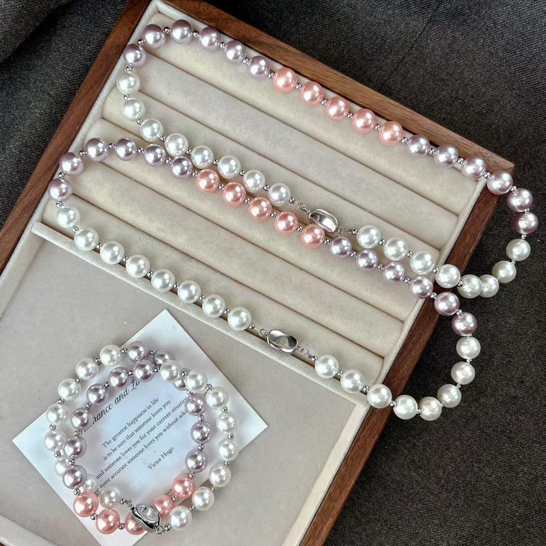 Vintage High-Quality High-Gloss Artificial Pearl Mixed Color Candy Pink Purple Necklace Collarbone Chain
Vintage High-Quality High-Gloss Artificial Pearl Mixed Color Candy Pink Purple Necklace Collarbone Chain
