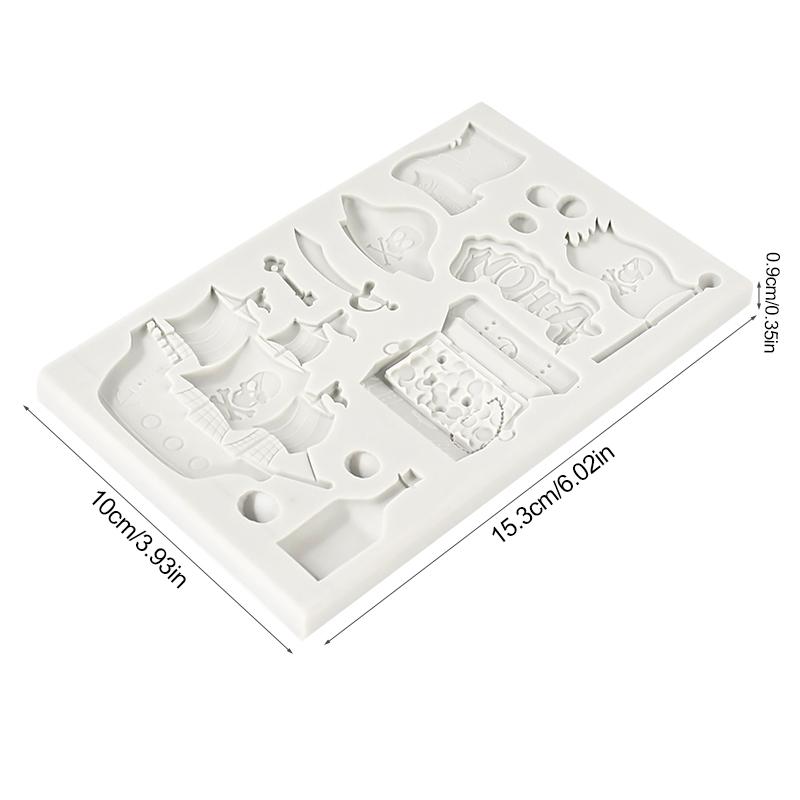Skull Pirate Ship Silicone Mold DIY Chocolate Fondant Cake Mould Kids Birthday Party Cake Decorating Tool DIY Baking Accessories
Skull Pirate Ship Silicone Mold DIY Chocolate Fondant Cake Mould Kids Birthday Party Cake Decorating Tool DIY Baking Accessories