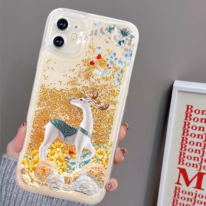 Чехол для телефона Lucky White Deer Quicksand для iPhone 15 Pro Max/14/13/12/11 iPhone 12
Чехол для телефона Lucky White Deer Quicksand для iPhone 15 Pro Max/14/13/12/11 iPhone 12
