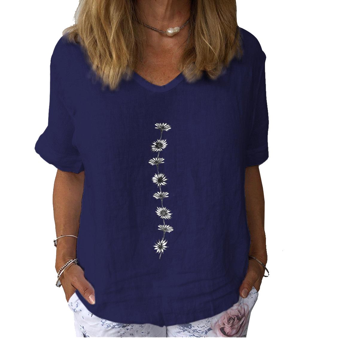 Женская мода льняная рубашка с принтом кошки, летняя повседневная рубашка с коротким рукавом, женский пуловер с цветочным принтом, свободная блузка 3XL
Женская мода льняная рубашка с принтом кошки, летняя повседневная рубашка с коротким рукавом, женский пуловер с цветочным принтом, свободная блузка 3XL