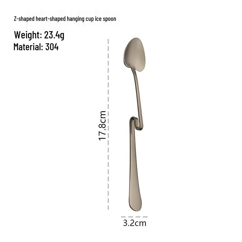 ZISIZ Stainless Steel Heart-Shaped Hanging Spoon
ZISIZ Stainless Steel Heart-Shaped Hanging Spoon