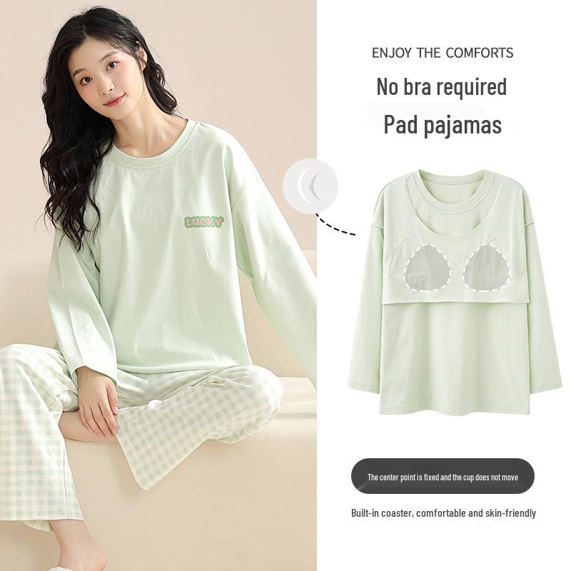 Облегающий хлопковый мультяшный комплект с длинными рукавами и нагрудными подушечками для женщин Medium
Облегающий хлопковый мультяшный комплект с длинными рукавами и нагрудными подушечками для женщин Medium