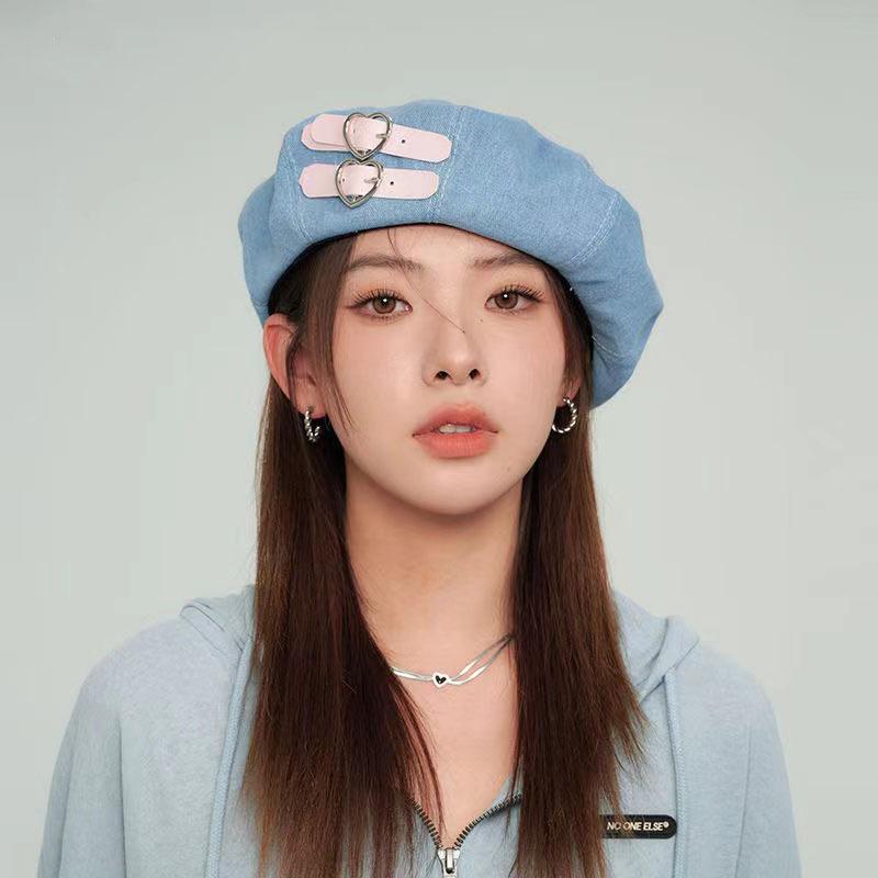 Новый милый и универсальный джинсовый берет, женская шляпа художника, корейский стиль, большая окружность головы, показывающая лицо, маленькая шляпа газетчика
Новый милый и универсальный джинсовый берет, женская шляпа художника, корейский стиль, большая окружность головы, показывающая лицо, маленькая шляпа газетчика