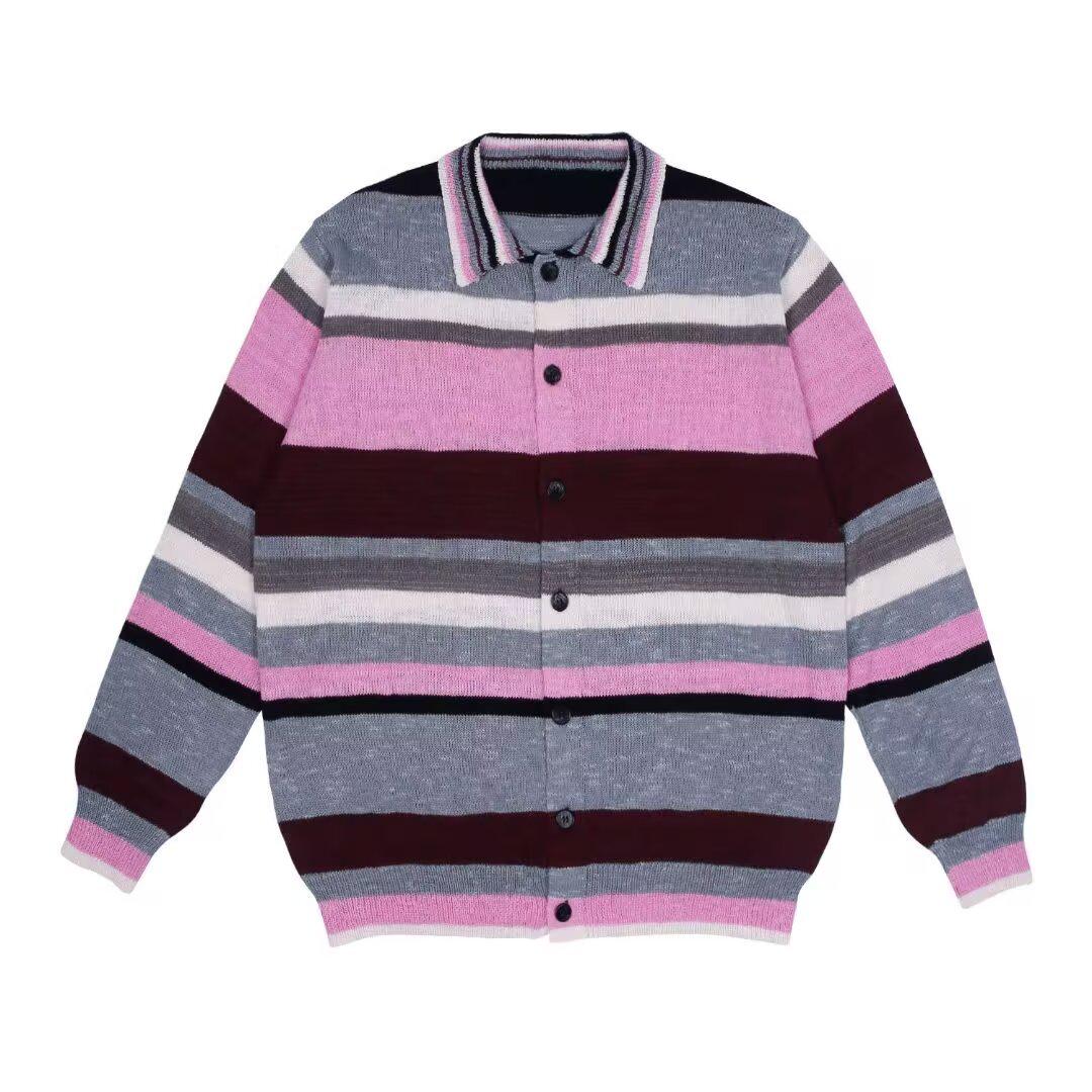 Unisex 2025 Retro Striped Long Sleeve Knitwear Cardigan Top for Spring & Autumn Extra Large рожевий
Unisex 2025 Retro Striped Long Sleeve Knitwear Cardigan Top for Spring & Autumn Extra Large рожевий