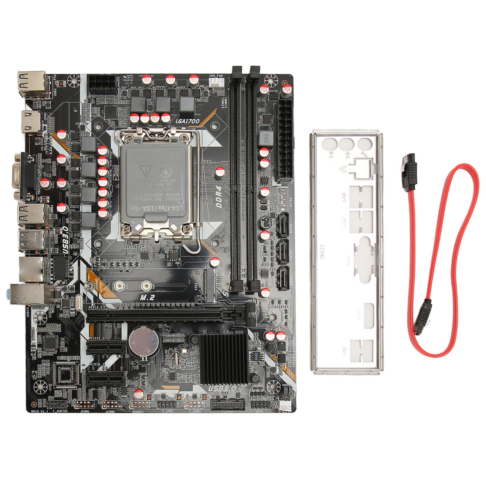 Desktop Motherboard H610U LGA 1700 Slot Dual Channel DDR4 DIMM VGA HD Output PCIe 3.0 X16 ATX
Desktop Motherboard H610U LGA 1700 Slot Dual Channel DDR4 DIMM VGA HD Output PCIe 3.0 X16 ATX